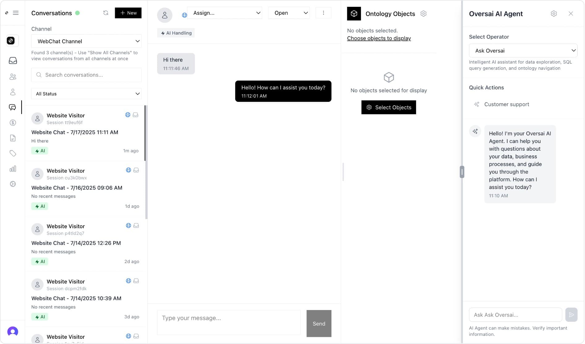 Oversai True Omnichannel Platform